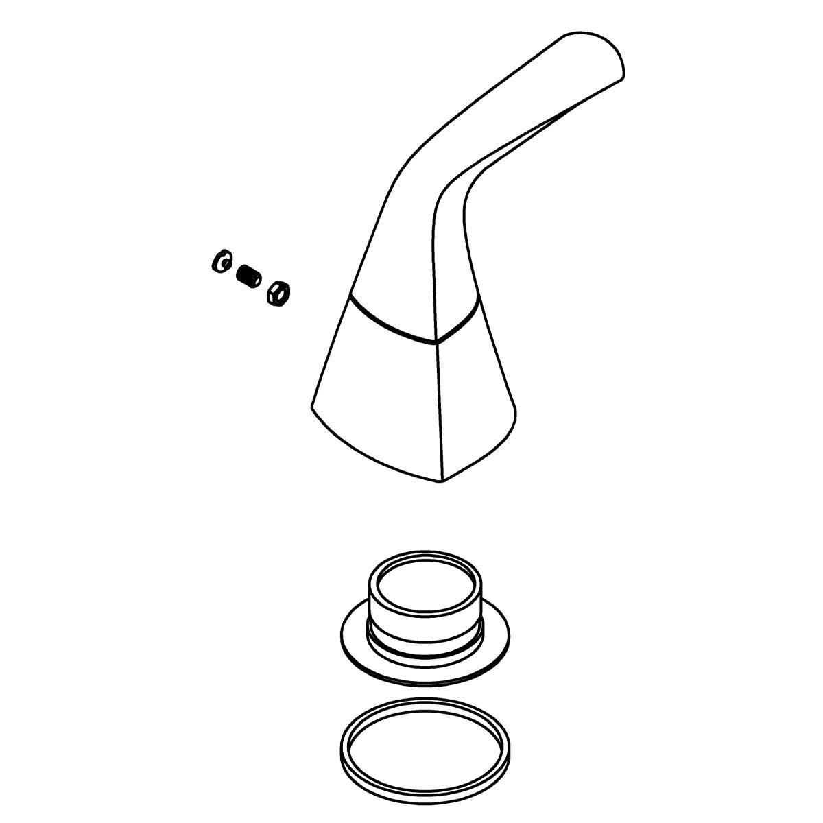 KOHLER Handle Assembly, Right - Vibrant Brushed Nickel, K-1443495-BN