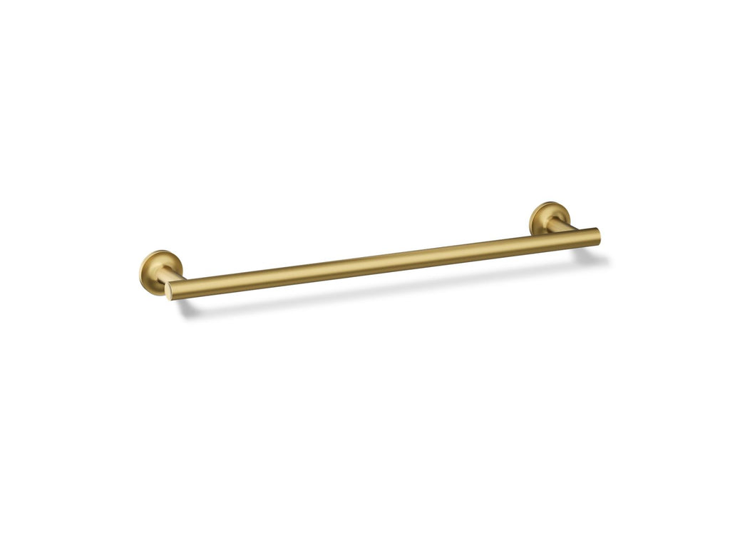 KOHLER K-14435-2MB Purist 18" Towel Bar - Vibrant Brushed Moderne Brass