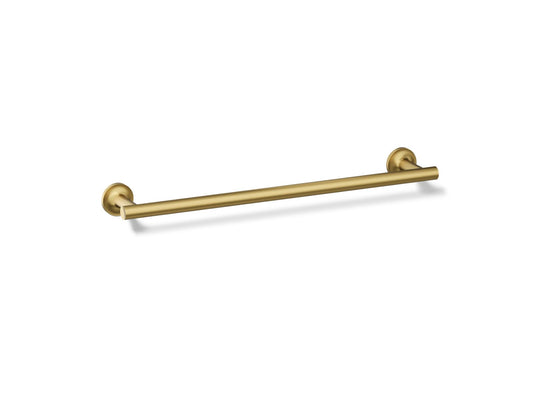 KOHLER K-14435-2MB Purist 18" towel bar - Vibrant Brushed Moderne Brass