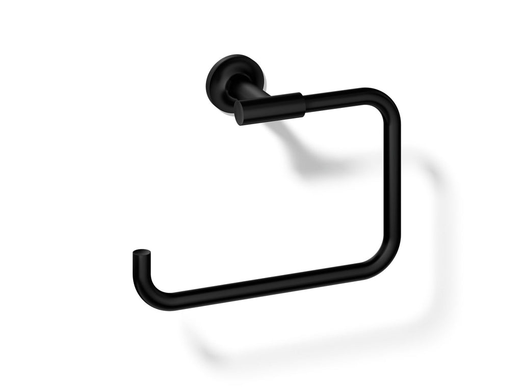 KOHLER K-14441-BL Purist Towel Ring - Matte Black