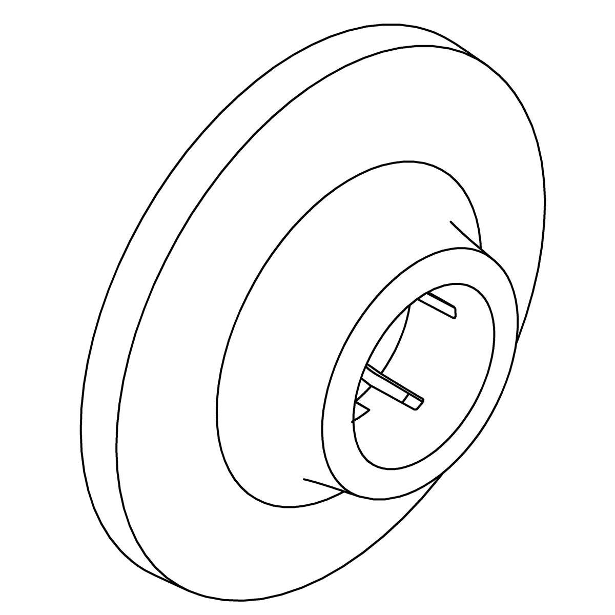 KOHLER Flange - Matte Black, K-1444185-BL