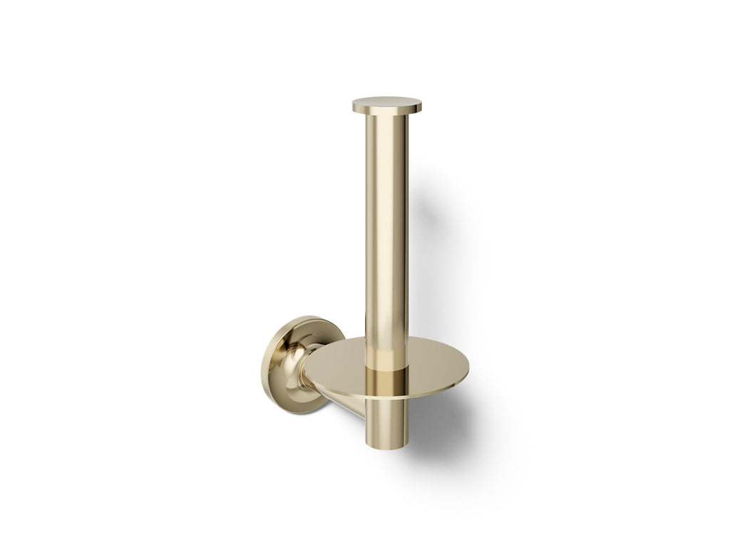 KOHLER K-14444-AF Purist Vertical Toilet Paper Holder - Vibrant French Gold