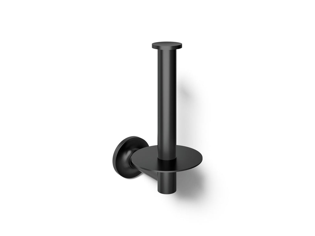 KOHLER K-14444-BL Purist Vertical Toilet Paper Holder - Matte Black