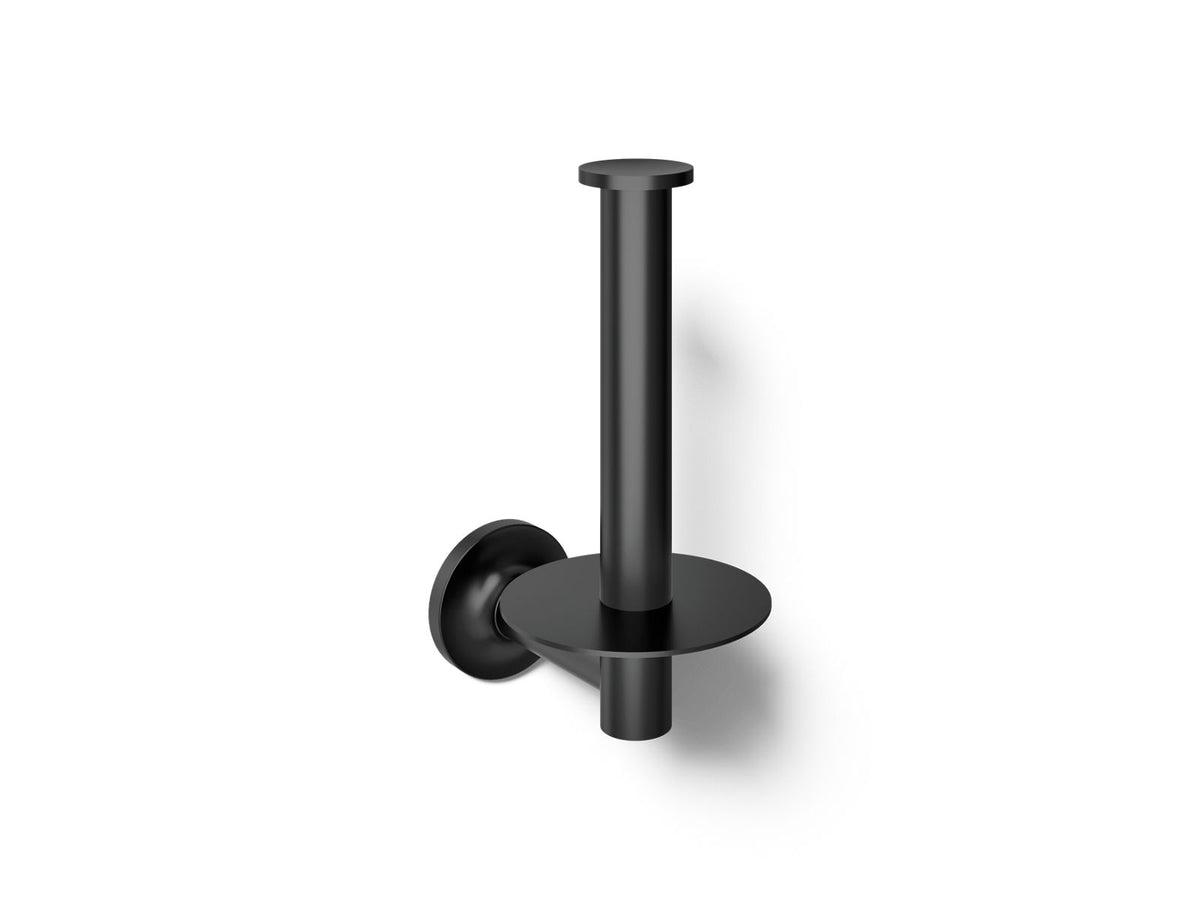 KOHLER K-14444-BL Purist Vertical Toilet Paper Holder - Matte Black