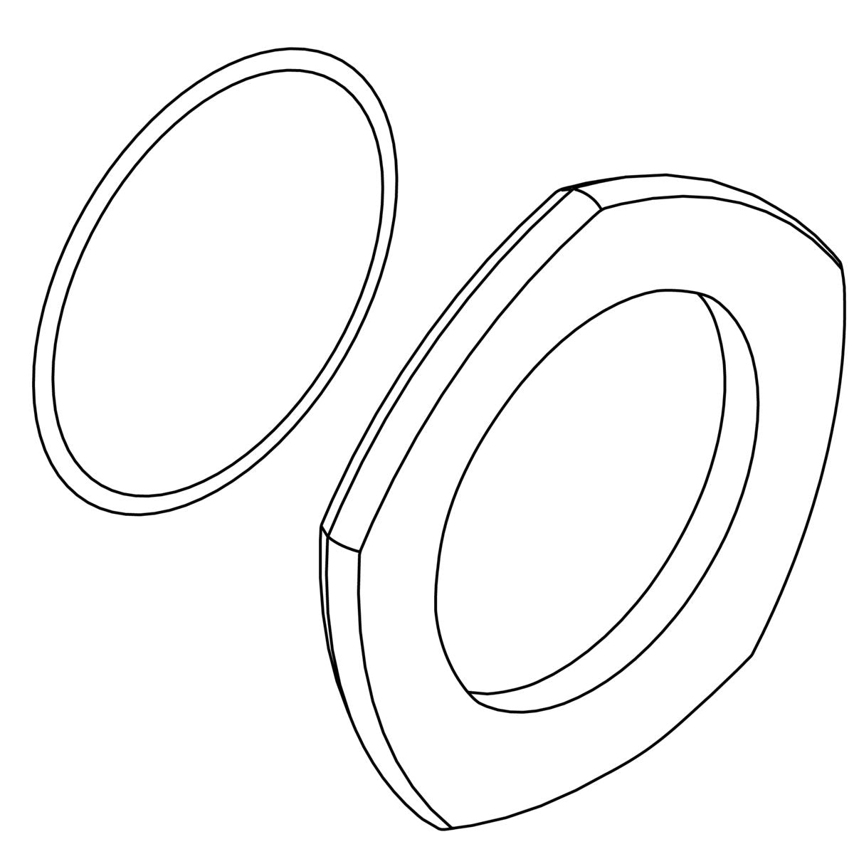 KOHLER Escutcheon Kit - Matte Black, K-1445795-BL