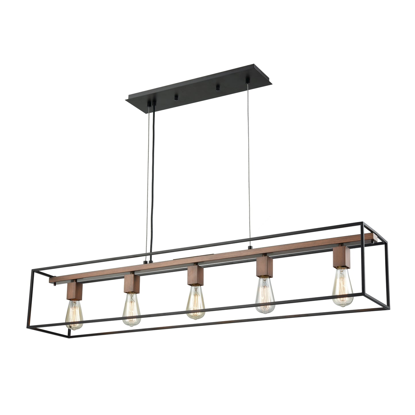 ELK SHOWROOM 14463/5 Rigby 48'' Wide 5-Light Linear Chandelier - Oil Rubbed Bronze