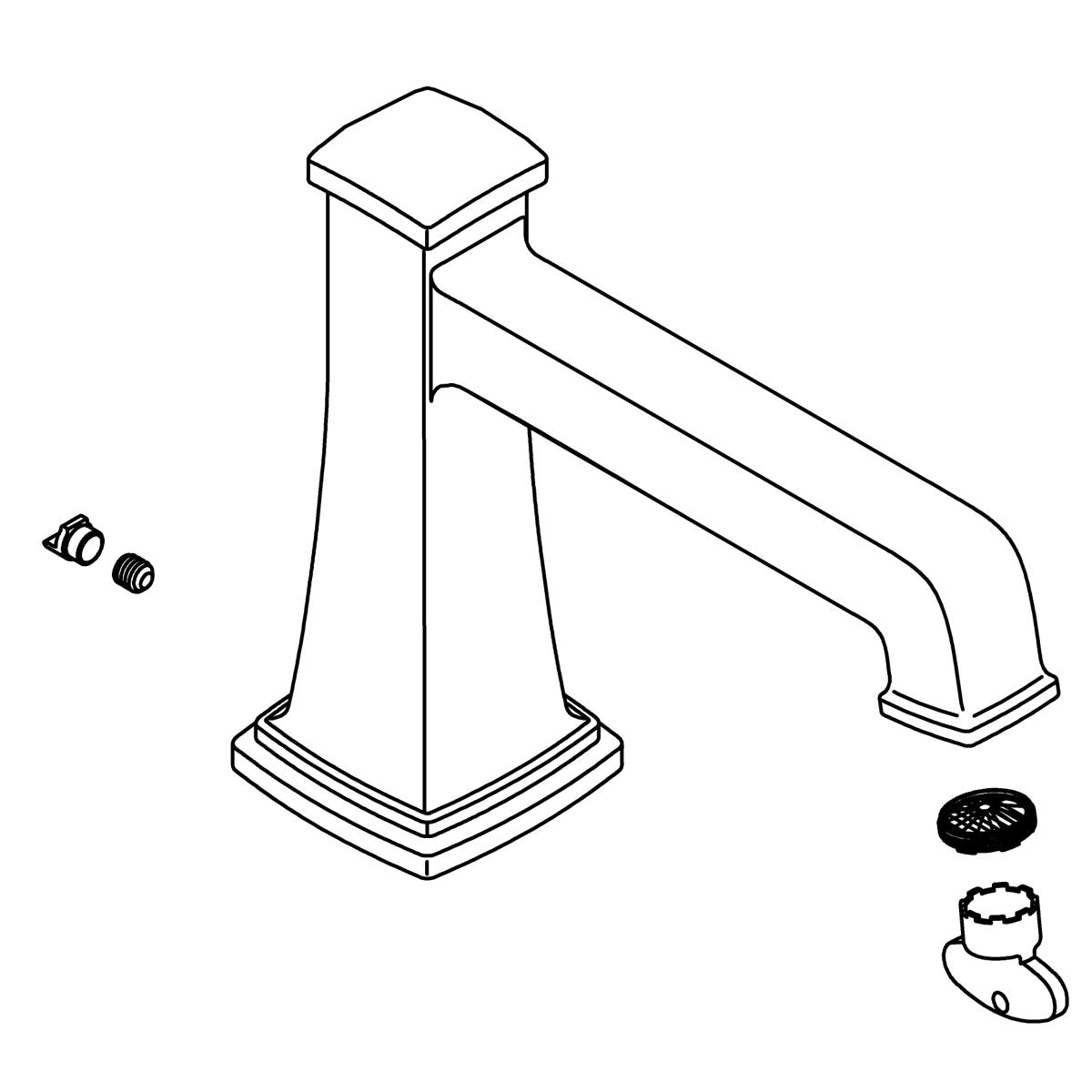 KOHLER Spout Kit - Matte Black, K-1446945-BL