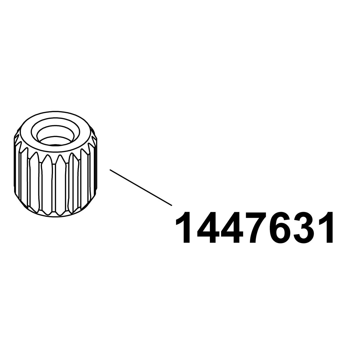 KOHLER Spline Adapter, Short, K-1447631