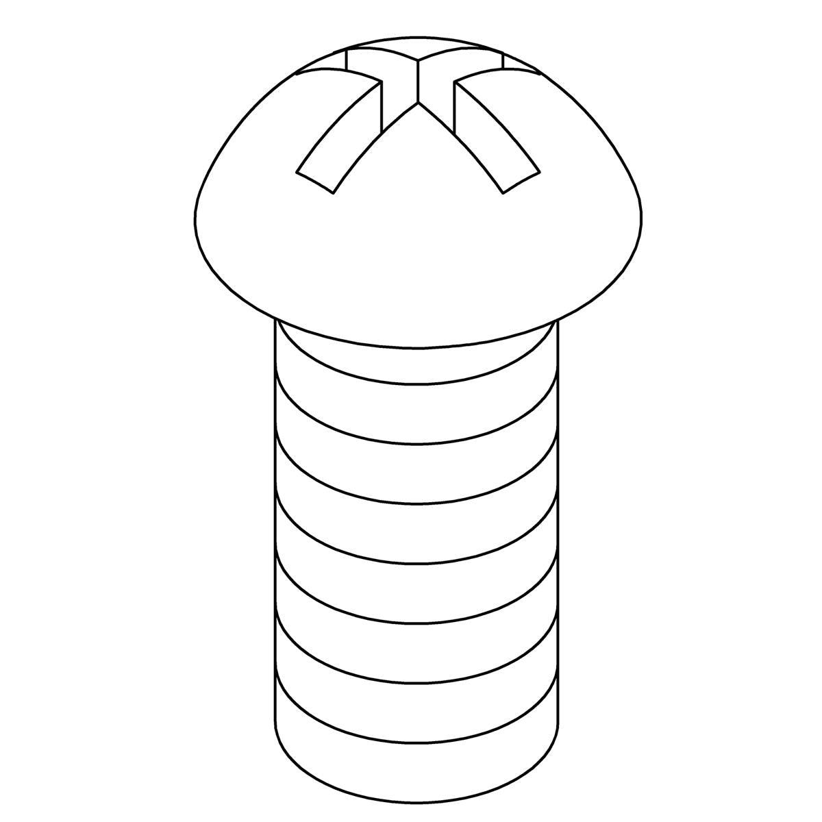 KOHLER Screw, 8-32Unc X 0.375, Round, K-1447643