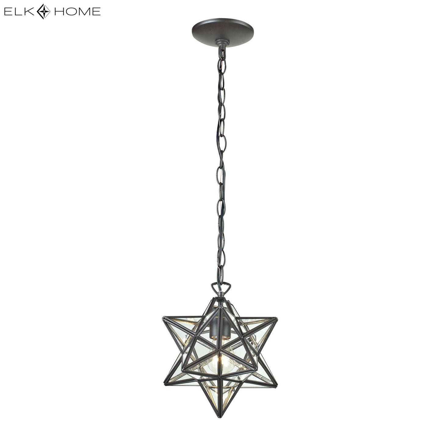 MARKETPLACE 145-002 Star 12'' Wide 1-Light Mini Pendant - Oil Rubbed Bronze