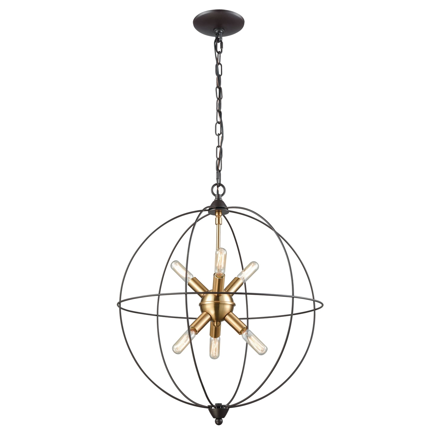 ELK SHOWROOM 14511/6 Loftin 19'' Wide 6-Light Chandelier - Oil Rubbed Bronze