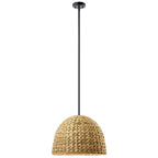 KICHLER 44399BK Raffiana 14" 1-Light Pendant With Opal Glass In Black