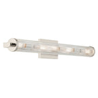 KICHLER 45650PN Azores 32" 5-Light Linear Vanity With Clear Fluted Glass In Polished Nickel