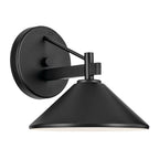 KICHLER 49059BK Ripley 8" 1-Light Outdoor Wall Light In Black