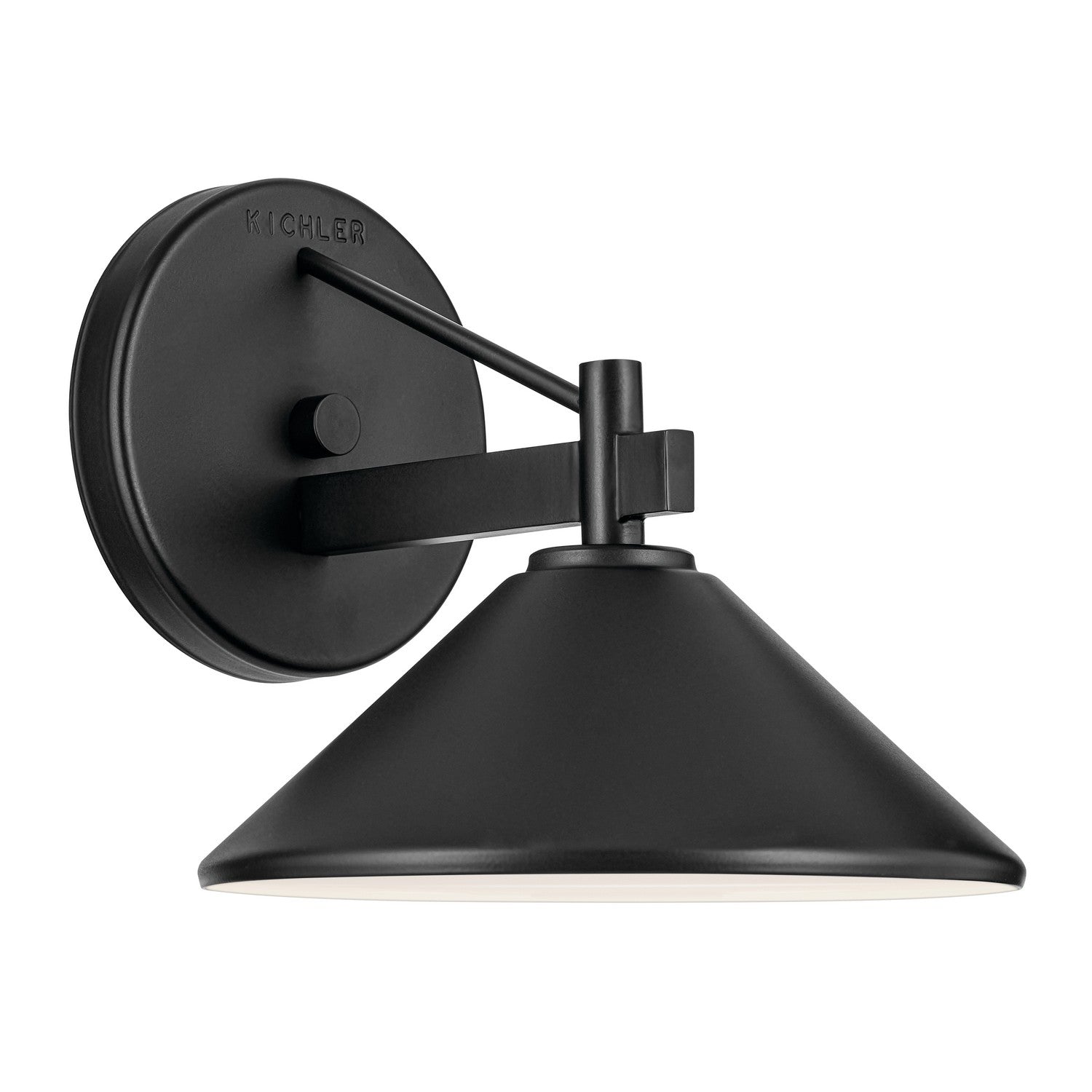 KICHLER 49059BK Ripley 8" 1-Light Outdoor Wall Light In Black