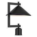 KICHLER 49063BK Ripley 16" 1-Light Outdoor Post Light In Black
