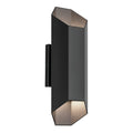 KICHLER 49608BKLED Estella 16.5" Led 2-Light Outdoor Wall Light In Black