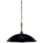 KICHLER 52638BK Delarosa 20 Inch 1 Light Pendant In Black And Champagne Bronze