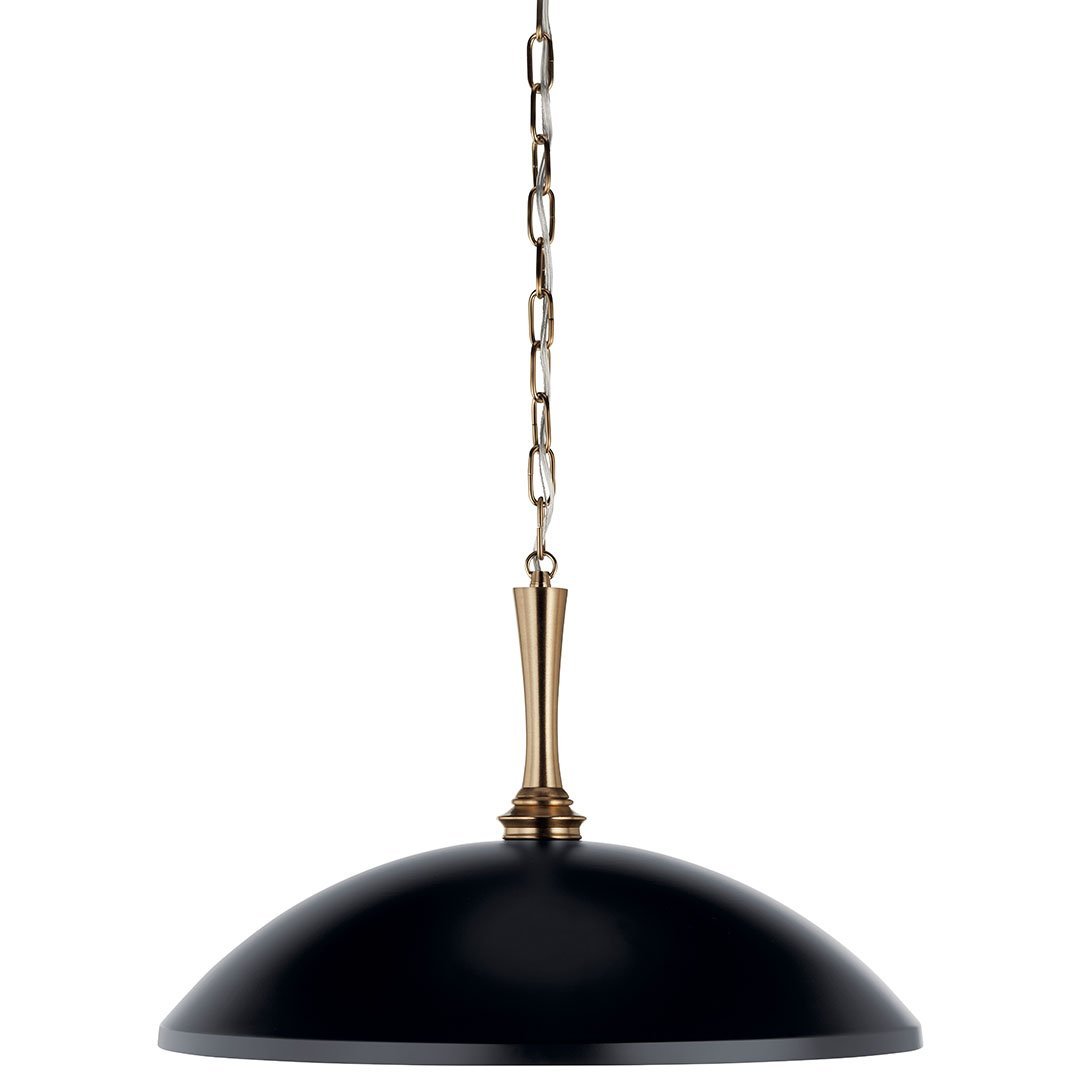 KICHLER 52638BK Delarosa 20 Inch 1 Light Pendant In Black And Champagne Bronze