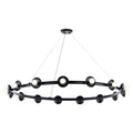 KICHLER 52644BK Palta 50 Inch 15 Light Chandelier In Black