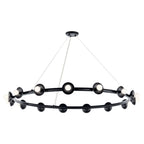 KICHLER 52644BK Palta 50 Inch 15 Light Chandelier In Black