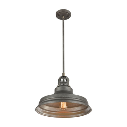 ELK SHOWROOM 14545/1 Carbondale 15'' Wide 1-Light Pendant - Slate Mist