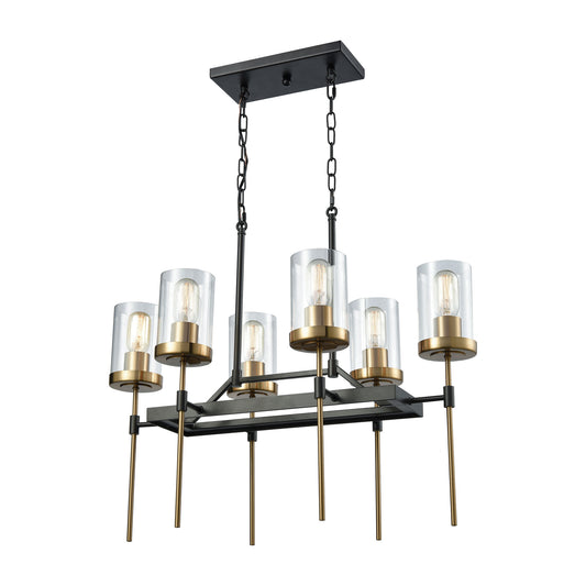 ELK SHOWROOM 14551/6 North Haven 27'' Wide 6-Light Chandelier - Oil Rubbed Bronze