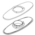 KOHLER Spout Base, Three Hole Service - Polished Chrome, K-1455678-CP
