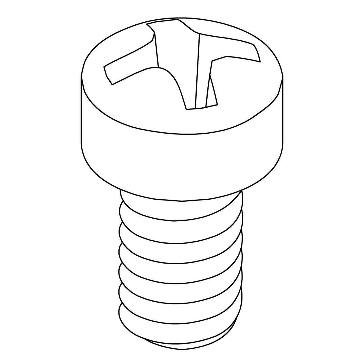 KOHLER Screw, 6-32 X 0.3125, Fillister Head, K-1456306