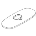 KOHLER Service Kit, Escutcheon, 3-Hole - Matte Black, K-1458707-BL