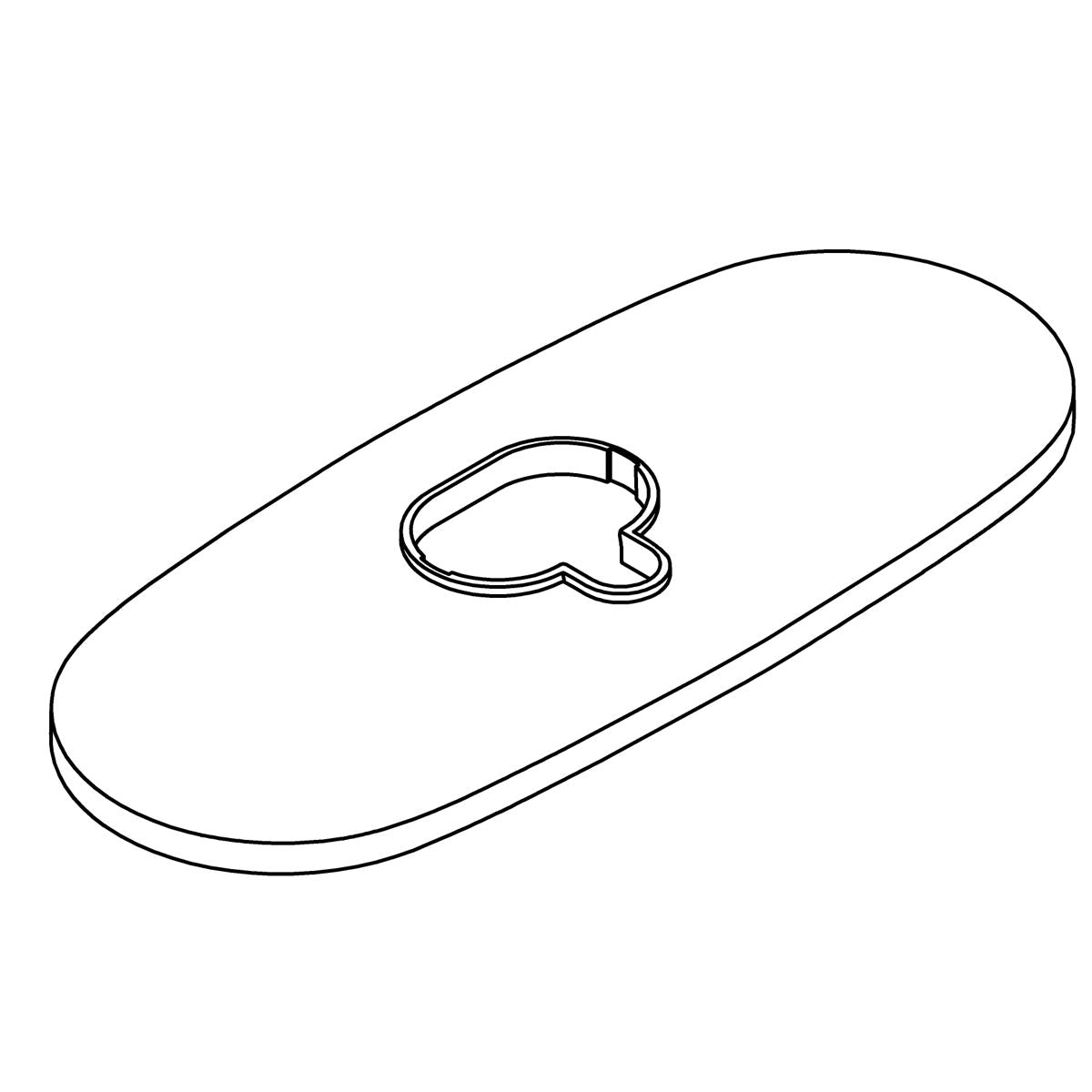 KOHLER Service Kit, Escutcheon, 3-Hole - Polished Chrome, K-1458707-CP