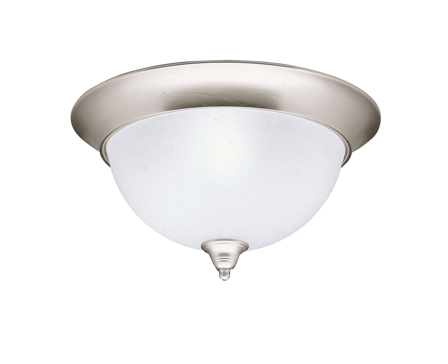 KICHLER 8065NI Dover 16" 3 Light Flush Mount Brushed Nickel