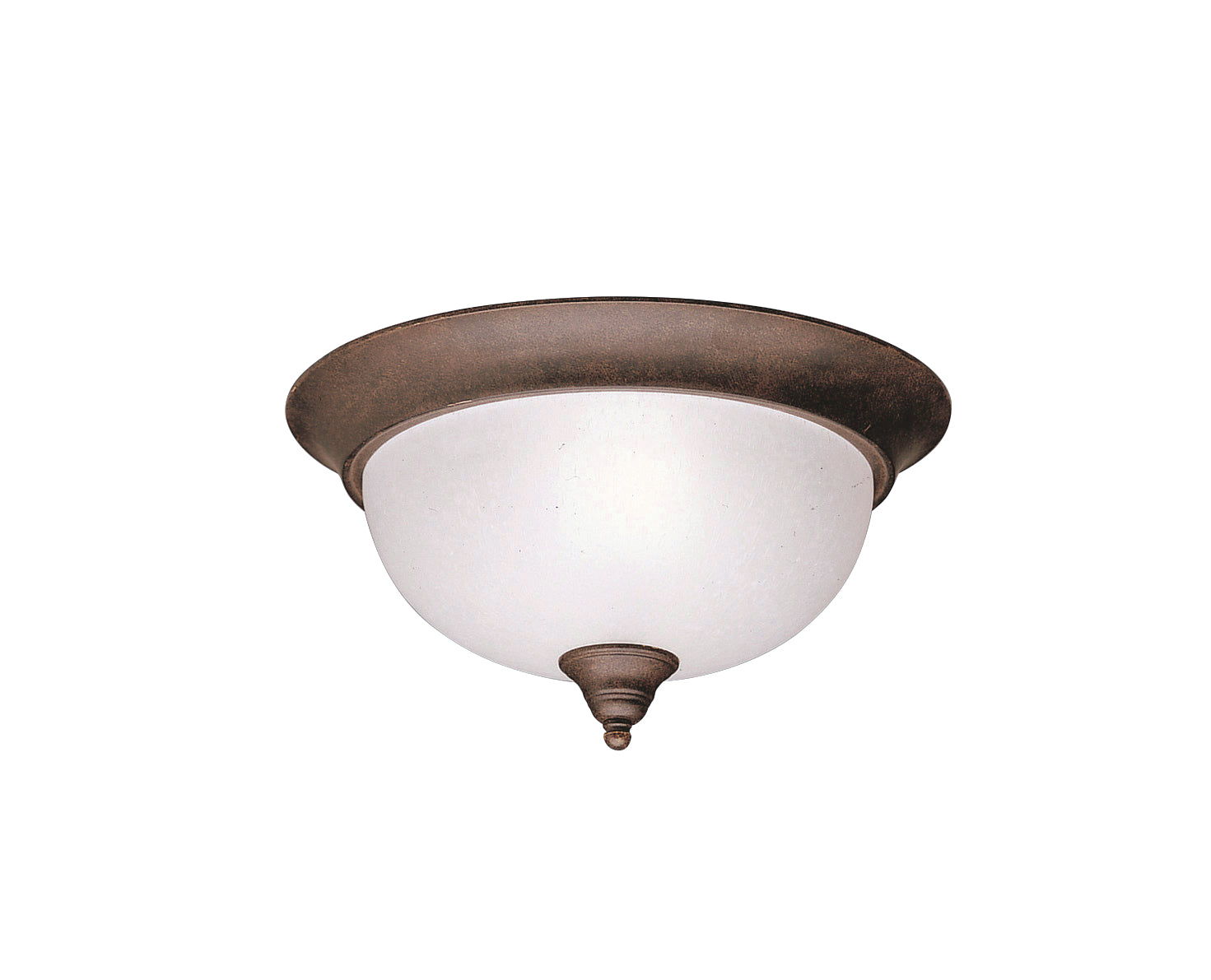 KICHLER 8064TZ Dover 2 Light Flush Mount Tannery Bronze