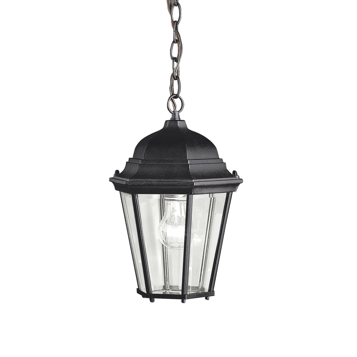 KICHLER 9805BK Madison 1 Light Pendant Black