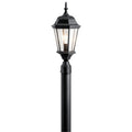 KICHLER 9956BK Madison 21.5" 1 Light Post Light With Clear Beveled Glass In Black
