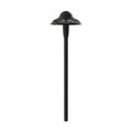 KICHLER 15857BKT30R Pierced Dome 3000K Led Path Light Textured Architectural Bronze