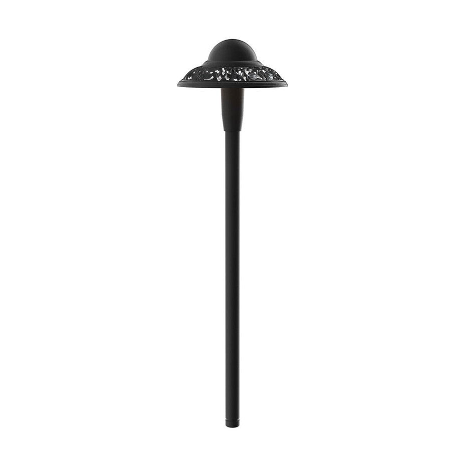 KICHLER 15857BKT30R Pierced Dome 3000K Led Path Light Textured Architectural Bronze