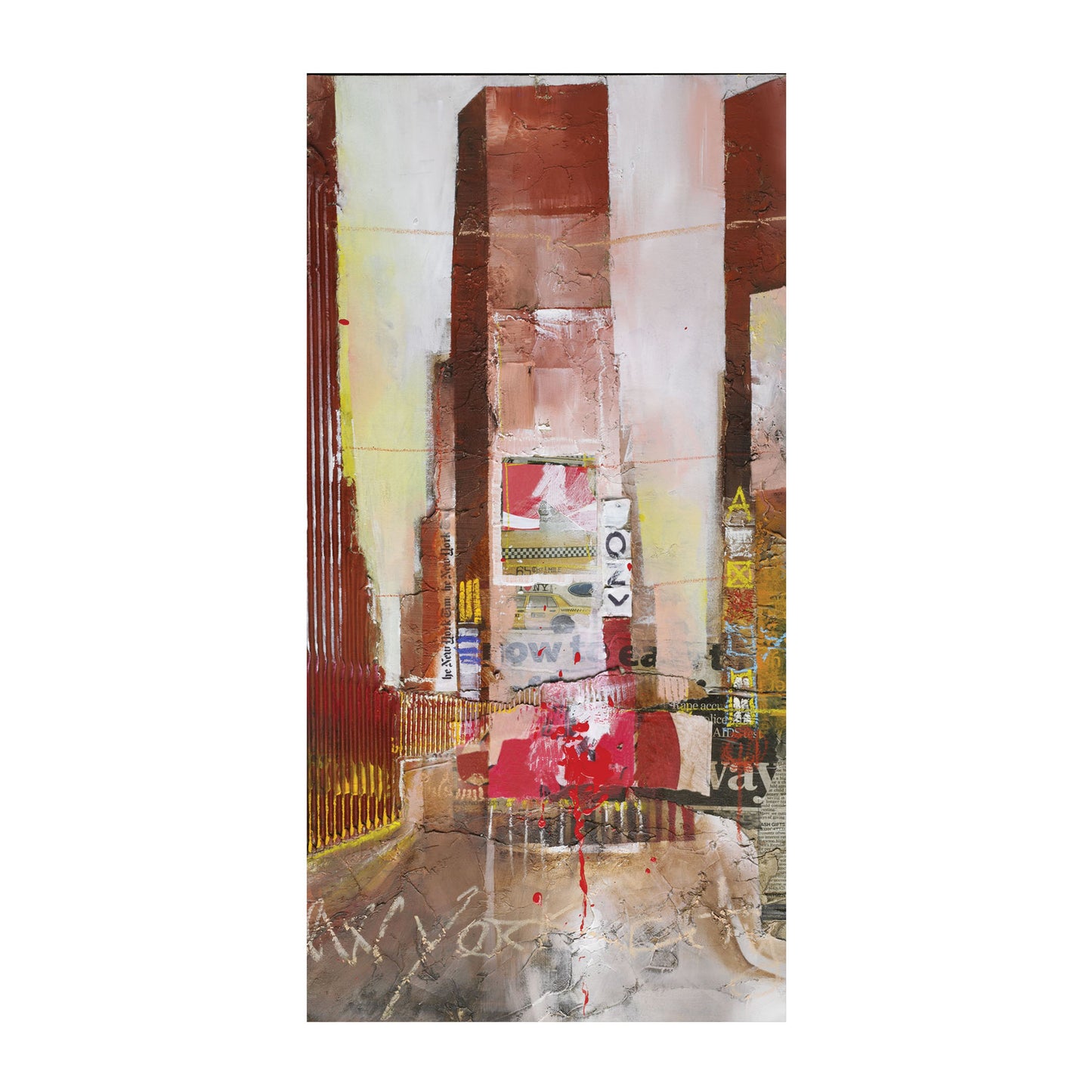 ELK STUDIO 146-007 New York City II (Exclusive Alberto Di Serafino Print on Canvas, Hand-painted Embellishments)