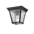 KICHLER 9859BK 7.25" 1 Light Flush Mount Black