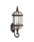 KICHLER 9736TZ Barrie 21.75" 1 Light Outdoor Wall Light With Clear Beveled Glass In Tannery Bronze