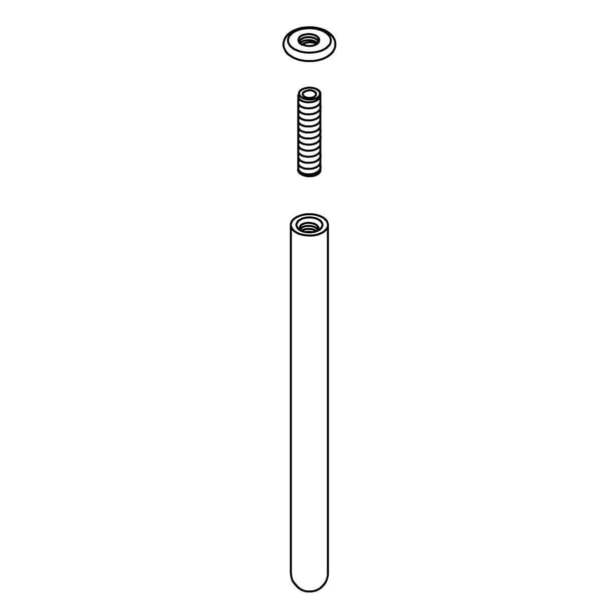 KOHLER 120MM Decorative Stem - Gunmetal, K-1461493-GNL