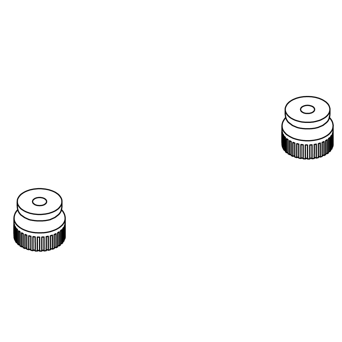 KOHLER M4 X 6MM Thumb Nut Kits - Brushed Moderne Brass, K-1461504-2GL