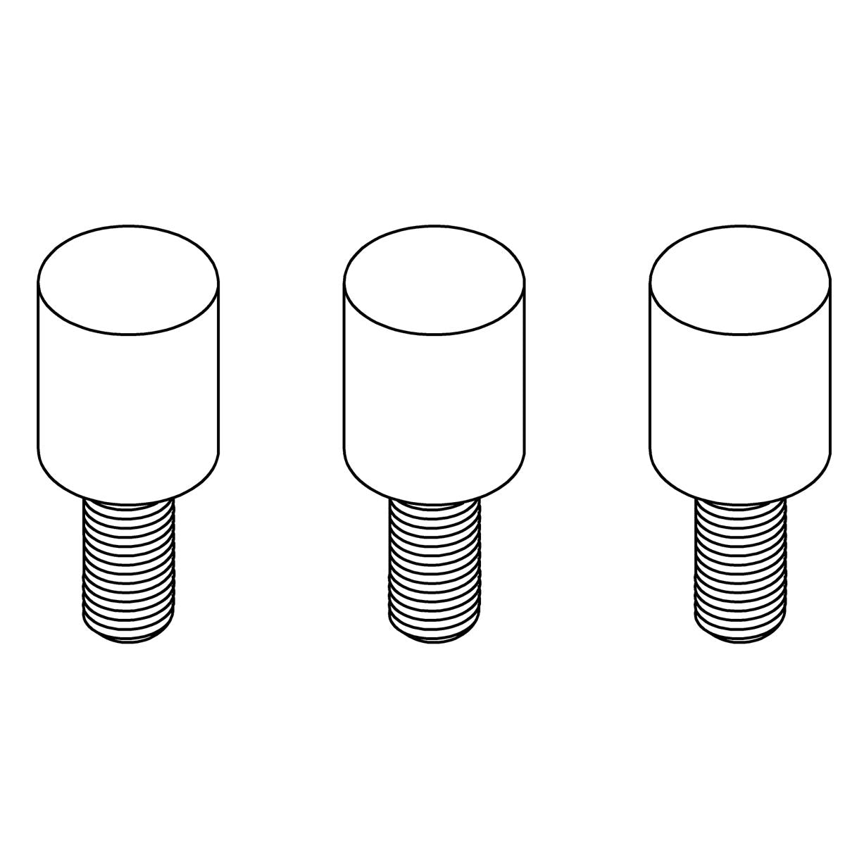 KOHLER Kit, Thumb Screws, M4-0.7 X 9Mm - Gunmetal, K-1461517-GNL