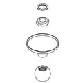 KOHLER Parohn Semi Flush Mount Finial - Gunmetal, K-1461525-GNL