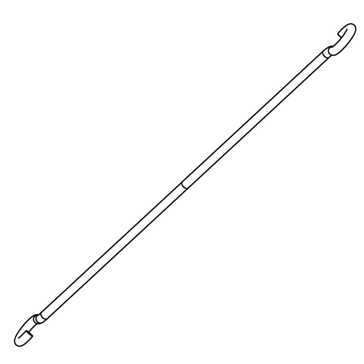 KOHLER Hooked Rod - Brushed Moderne Brass, K-1461527-2GL