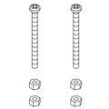 KOHLER Kit, Screws And Nuts, 5/32"-32T, K-1461528