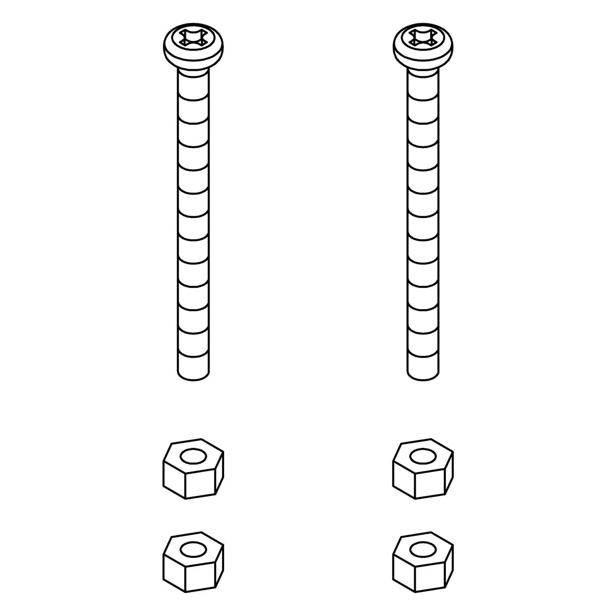 KOHLER Kit, Screws And Nuts, 5/32"-32T, K-1461528