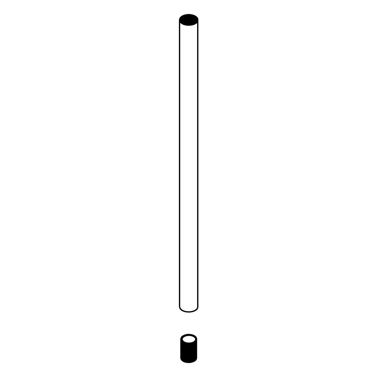 KOHLER Downrod, ∅15.8 X 305Mm X 1.4Mm - Brushed Moderne Brass, K-1461546-2GL