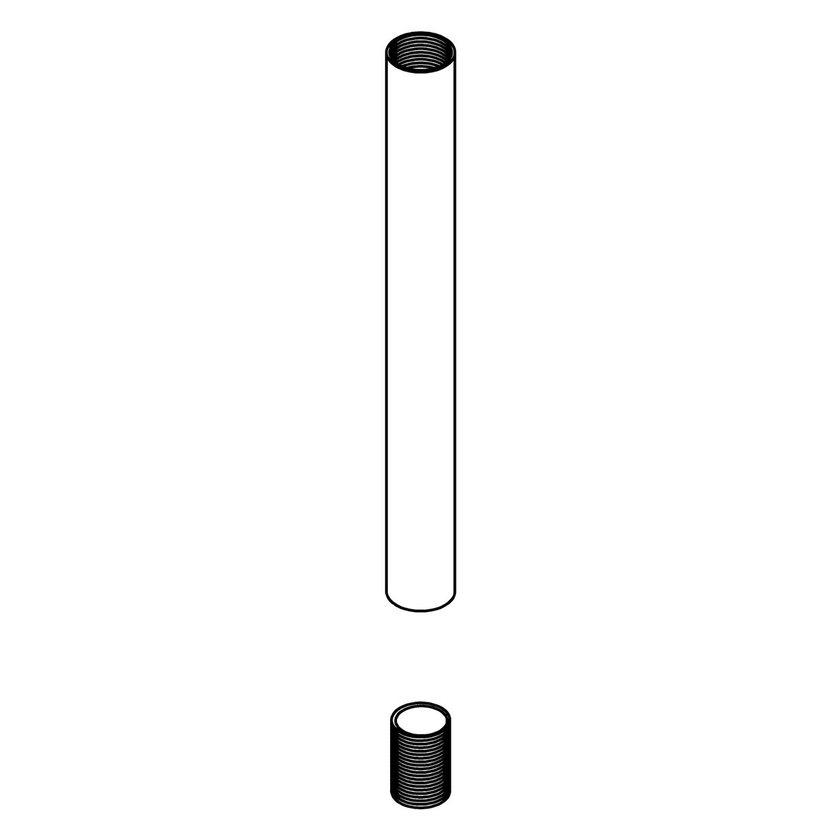 KOHLER Downrod, ∅15.8 X 152Mm X 1.4Mm - Brushed Moderne Brass, K-1461547-2GL