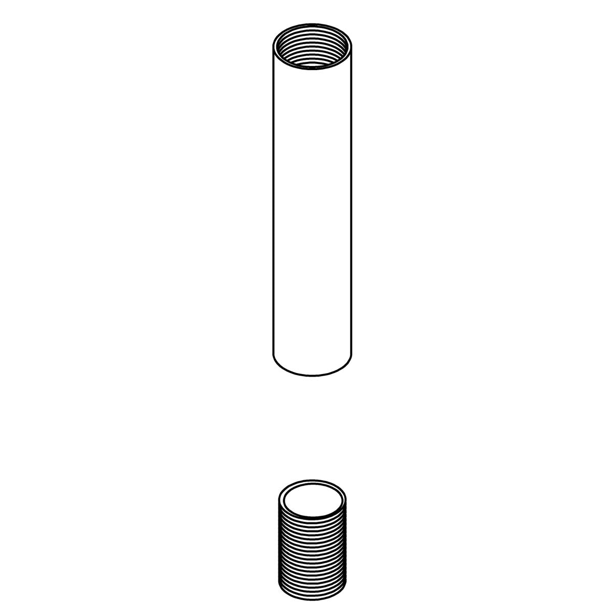 KOHLER Downrod, ∅15.8 X 76Mm X 1.4Mm - Brushed Moderne Brass, K-1461548-2GL